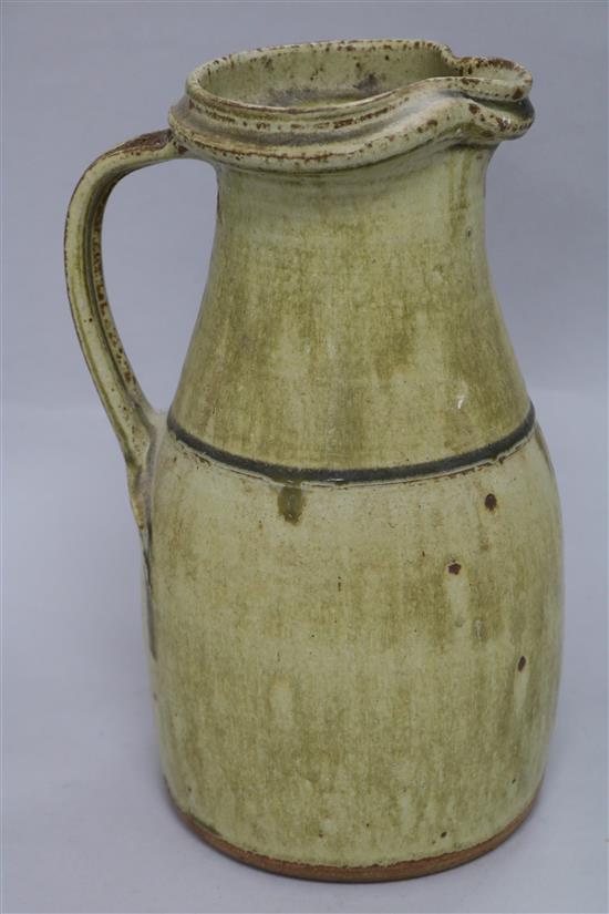 A Richard Bateman stoneware jug height 28cm